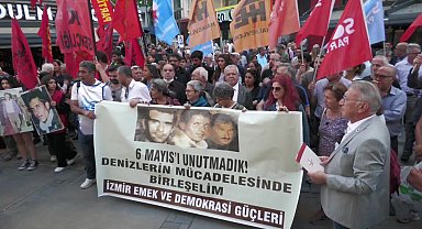 İzmir Emek ve Demokrasi Güçleri bileşenleri, "Üç Fidan"ı andı
