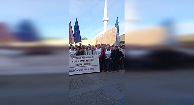 KESK Samsun Şubeler Platformu, İsrail'in Filistin'e yönelik saldırılarını protesto etti