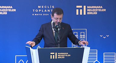 Marmara Belediyeler Birliği Başkanı seçiminde konuşan İmamoğlu: "Seçmen siyaseti normalleştirmeye zorlamıştır. Vatandaşlarımızın bu süre içinde bizi sınayacağını, takip edeceğini düşünüyorum"