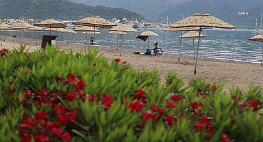 Marmaris'te halk plajları yaza hazırlanıyor