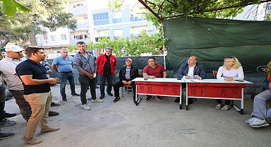 Menderes Belediye Başkanı Çiçek'ten şantiye denetimi