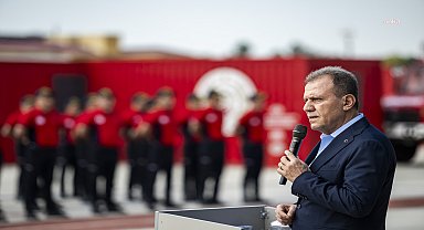 Mersin Büyükşehir Belediye Başkanı Seçer'den göreve başlayan itfaiye personeline tebrik