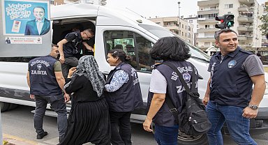 Mersin Büyükşehir zabıtasından dilenci operasyonu