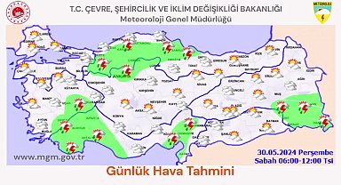 Meteoroloji'den 12 il için kuvvetli yağış uyarısı