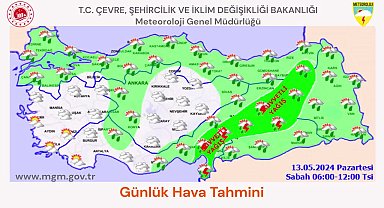 Meteoroloji'den 16 il için kuvvetli yağış uyarısı