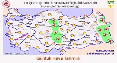 Meteoroloji'den 5 il için kuvvetli, 13 il için gök gürültülü sağanak yağış uyarısı