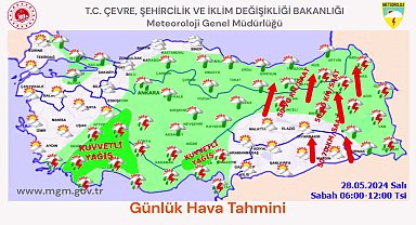 Meteoroloji'den 7 il için kuvvetli yağış uyarısı