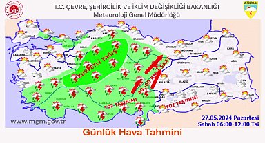 Meteoroloji'den kuvvetli yağış uyarısı