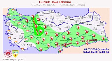 Meteoroloji'den sağanak ve gök gürültülü sağanak yağış uyarısı