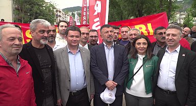 Osmangazi Belediye Başkanı Aydın, 1 Mayıs'ı emekçilere birlikte kutladı