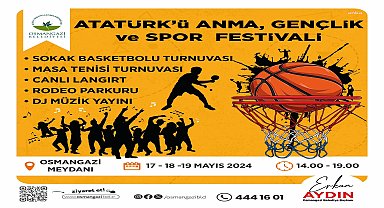 Osmangazi'de 19 Mayıs, 'gençlik ve spor şöleni' ile kutlanacak