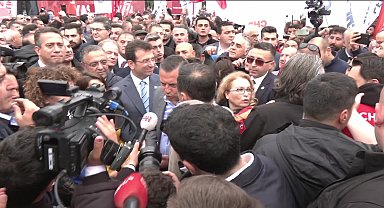 Özgür Özel Saraçhane'de... "Emekçileri Taksim'e sokmamak Anayasa'yı çiğnemektir"