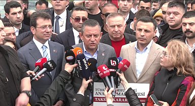 Özgür Özel Saraçhane'de... "Türkiye'deki tüm emekçilere sesleniyoruz; anayasal hakkınızdır, sendikalarda örgütlenin"