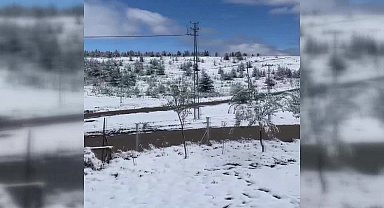 Sinop'ta mayıs ayında yağan kar şaşkınlık yarattı