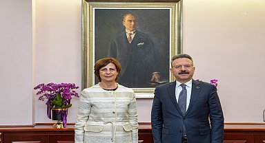 Vali Aksoy'dan Eskişehir Büyükşehir Belediye Başkanı Ünlüce'ye ziyaret
