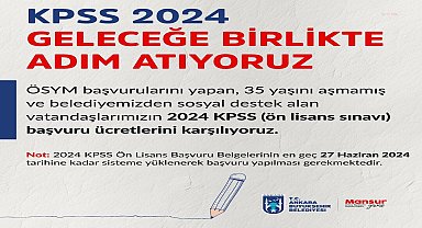 Ankara Büyükşehir, KPSS Ön Lisans Sınavı'na gireceklerin ücretlerini karşılayacak