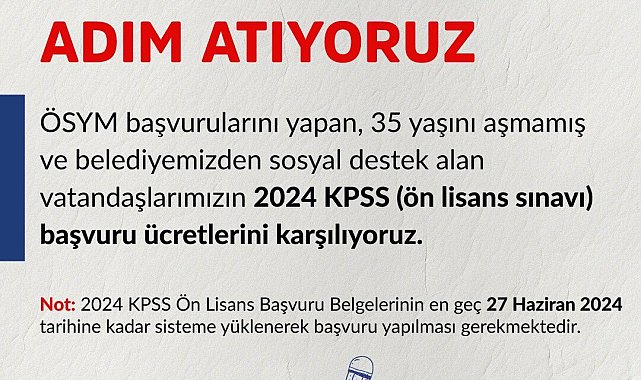 Ankara Büyükşehir, KPSS Ön Lisans Sınavı'na gireceklerin ücretlerini karşılayacak