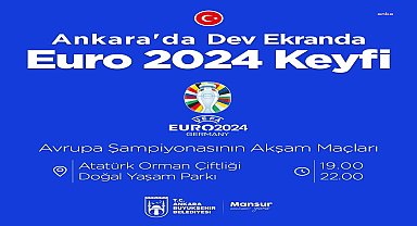 Ankara'da dev ekranlarda Euro 2024 keyfi