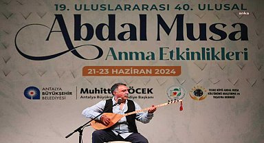 Antalya'da Abdal Musa Anma etkinlikleri başladı
