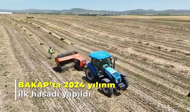 BAKAP’ta 2024 yılının ilk hasadı yapıldı