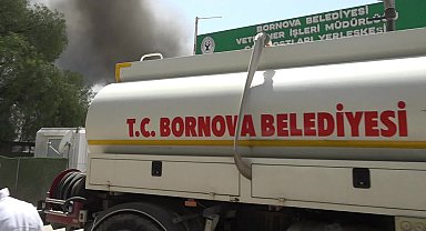 Bornova Belediyesi ekipleri can dostları yangından kurtardı