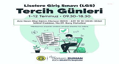Buca’da ücretsiz ‘LGS Tercih’ desteği