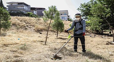 Buca'da yangın riskine karşı kosa önlemi