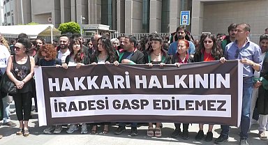 Çağlayan'da kayyum protestosu: Yaşanan bu durum Hakkari halkının iradesine vurulmuş siyasi bir darbedir