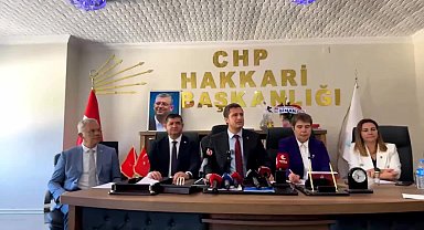 CHP heyeti Hakkari'de... Parti Sözcüsü Deniz Yücel: 