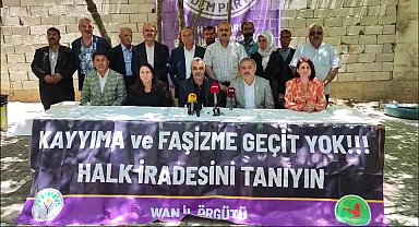 DBP ve DEM Van İl Örgütlerinden 'Hakkari Mitingine' katılım çağrısı