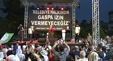 DEM Parti'den kayyum protestosu... Hatimoğulları: