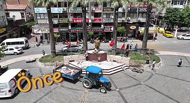 Edremit Cumhuriyet Meydanı yenilendi