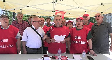 Emekliler Bilecik’te eylem yaptı...