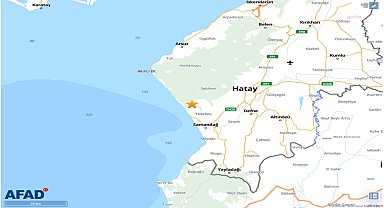 Hatay Samandağ'da 4.1 büyüklüğünde deprem oldu