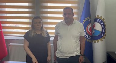 İşten çıkarılan Tez-Koop-İş Sendikası Samsun Şubesi üyesi ve iş yeri temsilcisi Çiğdem Yolbars, hukuk mücadelesini kazanarak işine geri döndü