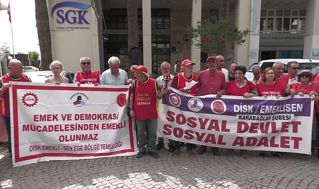 İzmir'de emeklilerden siyah çelenkli ikramiye tepkisi: