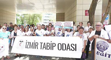 İzmir'de sağlıkta şiddete sağlık emekçilerinden tepki: