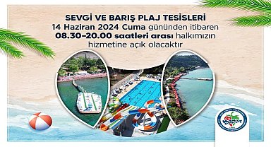 Karadeniz Ereğli Belediyesi Sevgi ve Barış Plajı yarın açılıyor