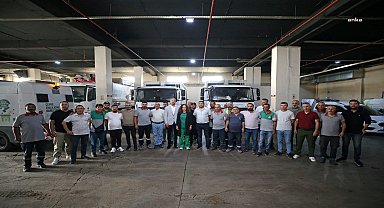 Karşıyaka Belediye Başkanı Ünsal, Temizlik İşleri Müdürlüğü personeliyle buluştu