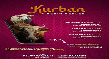 Konyaaltı Belediyesi'nden üç noktada ücretsiz kurban kesimi