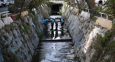 Kuşadası Belediyesi'nden Damlacık Deresi'nde temizlik çalışması