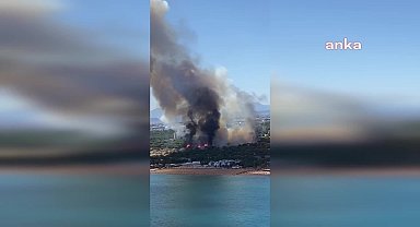 Lara turizm bölgesindeki orman yangını kontrol altına alındı