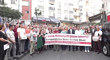 Mahmut Şevket Paşa'da barınma ve mülkiyet hakkı eylemi: Kendi evimizde işgalci muamelesi görmek istemiyoruz