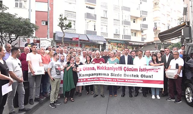 Mahmut Şevket Paşa'da barınma ve mülkiyet hakkı eylemi: Kendi evimizde işgalci muamelesi görmek istemiyoruz