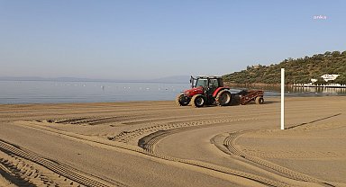 Menderes plajları sezona hazırlanıyor