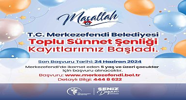 Merkezefendi'de toplu sünnet etkinliği kayıtları başladı