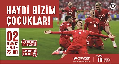 Milli maç heyecanı Tepebaşı’nda 