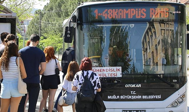 Muğla Büyükşehir Belediyesi'nden YKS'ye girecek öğrencilere ulaşım desteği