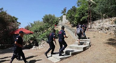 Muğla Büyükşehir İtfaiyesi’nden Şövalye Adası sakinlerine eğitim