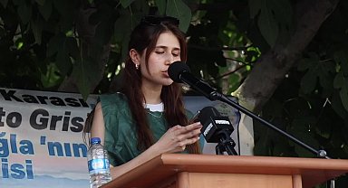 Muğla'da çimento fabrikasına karşı mücadele eden vatandaşlar eylem yaptı